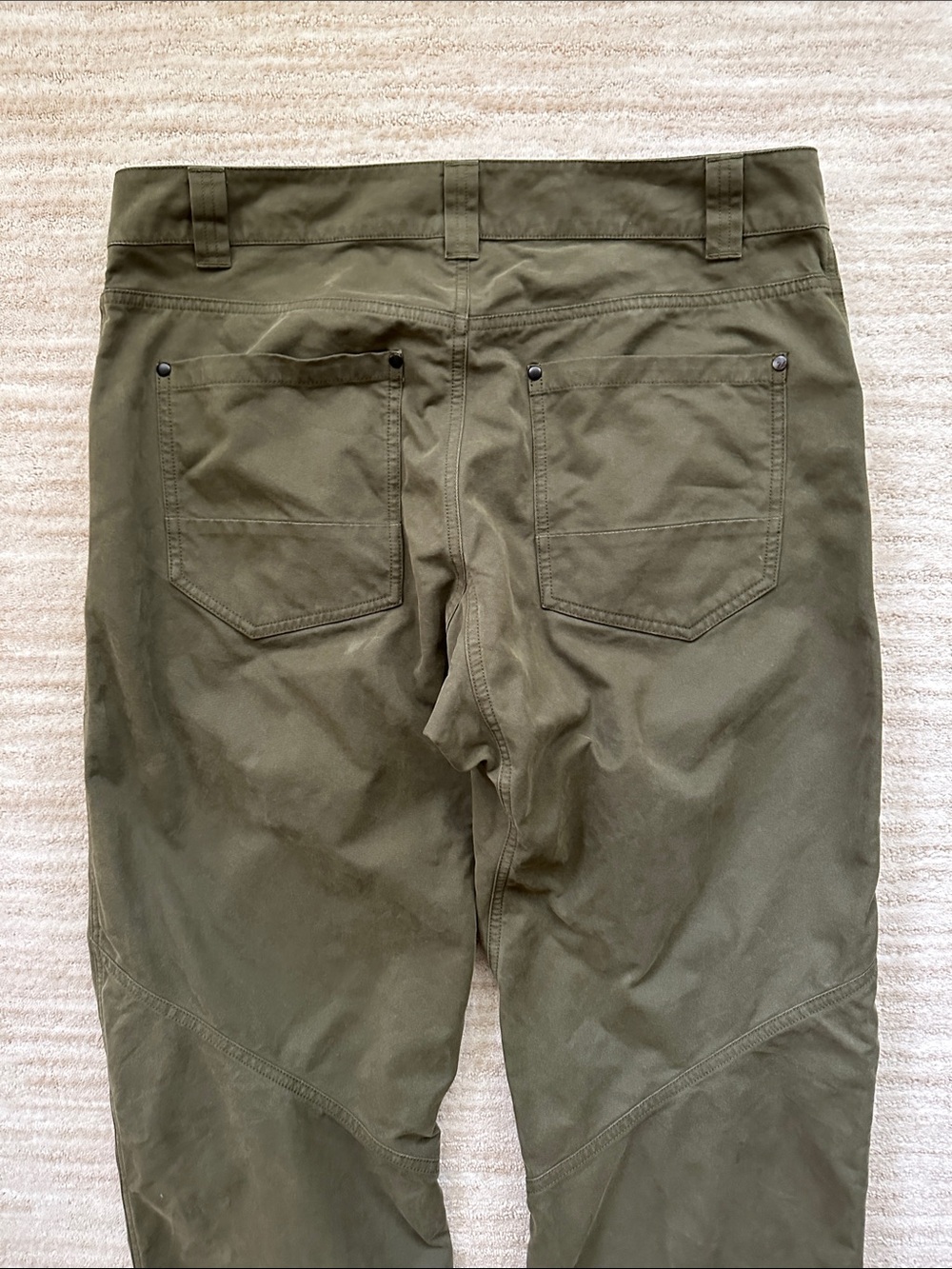 EUC Arc'teryx Cronin Cotton Pant Size Heavy Duty Climbing Utility Green 34” x32” - Picture 10 of 16